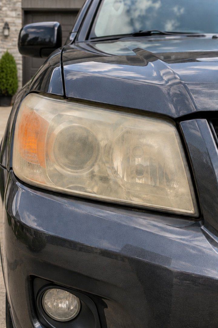 Before: headlight restoration