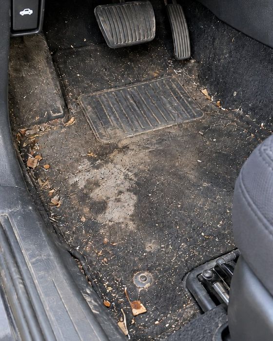 Carpet shampoo, before