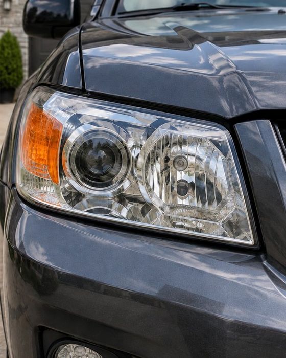 Headlight restoration, after