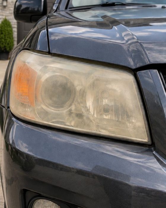 Headlight restoration, before